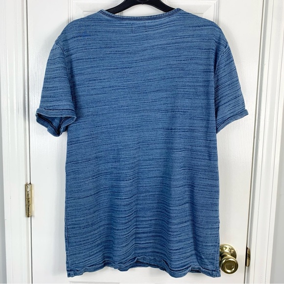 Faherty Brand Indigo Pocket Tee Cotton Men’s Size Small - Picture 3 of 4